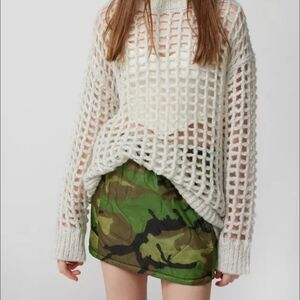 NWT Urban Outfitters Osaka Cream Open Knit Pullover Sweater